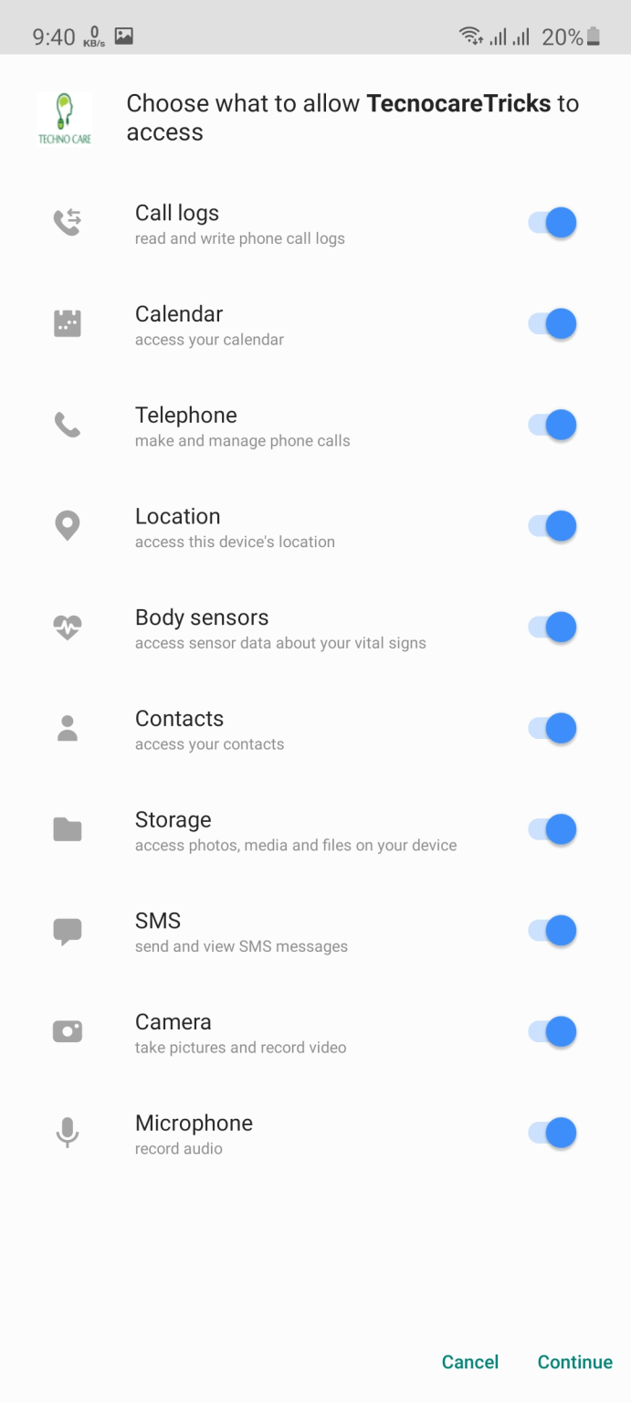 Screenshot of Technocare